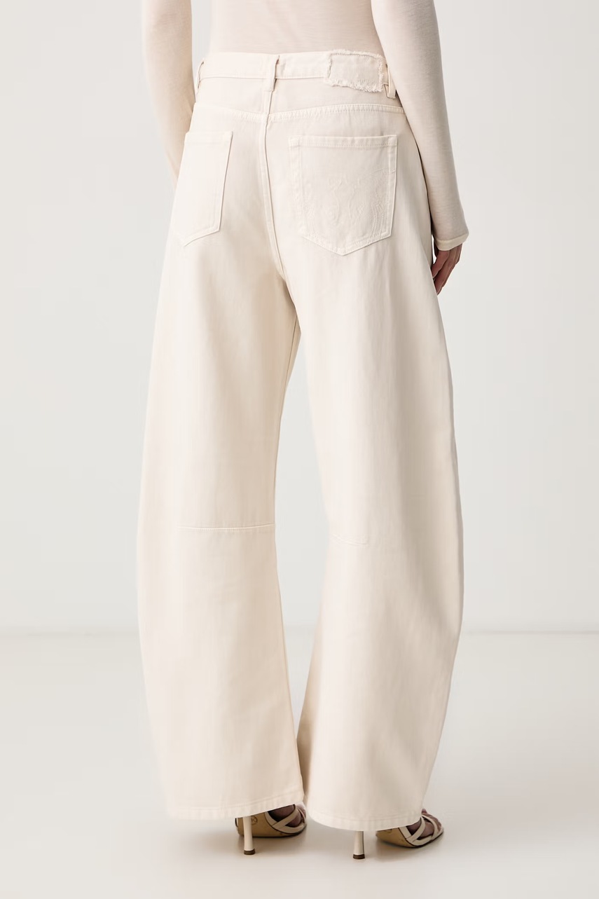 Pinko Pinko τζιν wide leg γυναικεία - 3