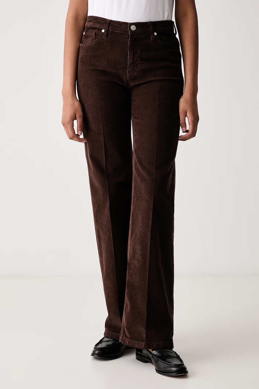 Joop!  pantaloni straight pentru femei din catifea reiată