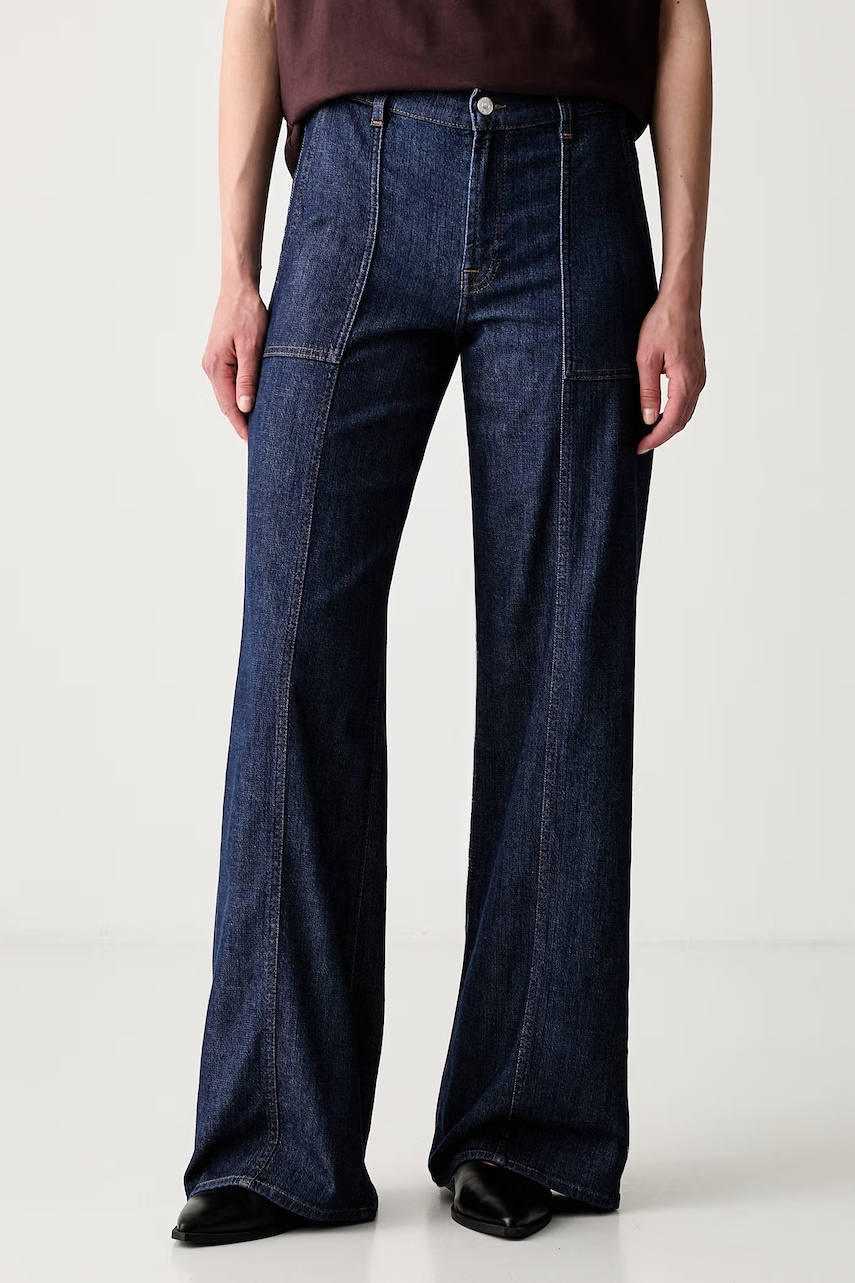 7 FOR ALL MANKIND jeansy wide leg damskie