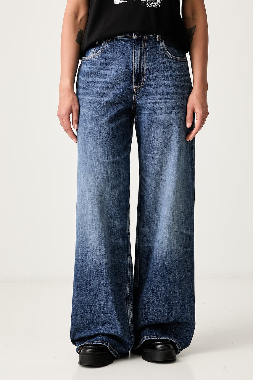 Tommy Jeans jeansy wide leg damskie