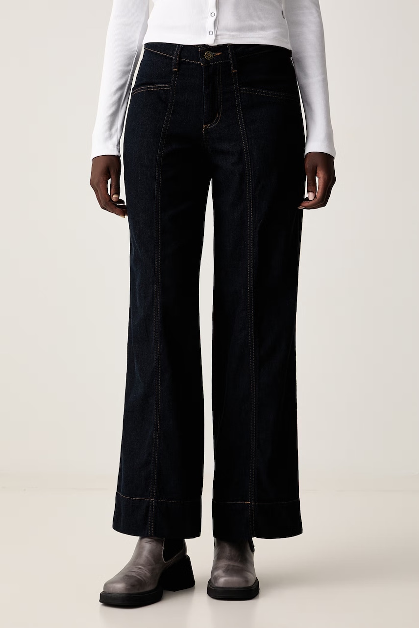 Guess Jeans blugi wide leg pentru femei