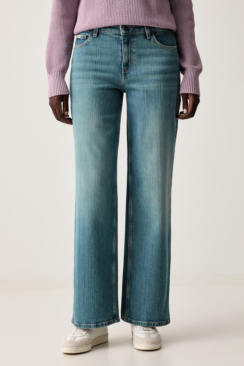 Guess Jeans blugi wide leg pentru femei