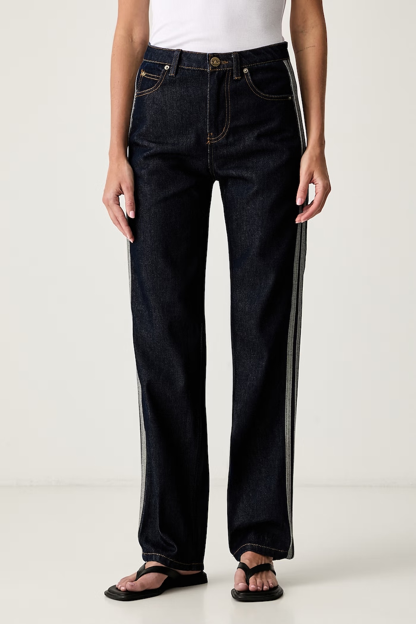 adidas Originals jeansy straight damskie Firebird