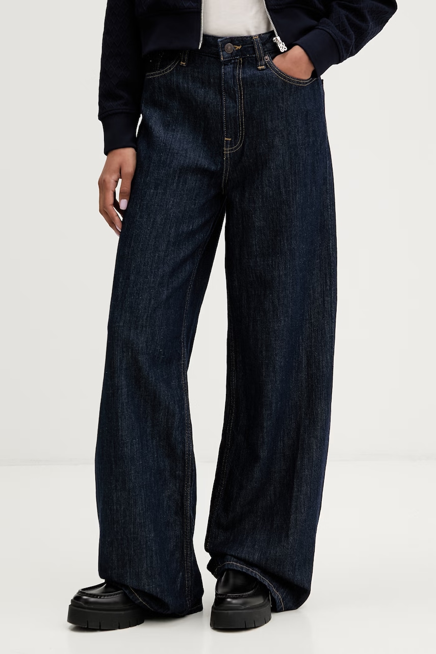 Tommy Jeans blugi wide leg pentru femei