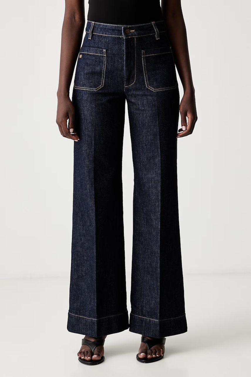 Victoria Beckham blugi wide leg pentru femei Alina