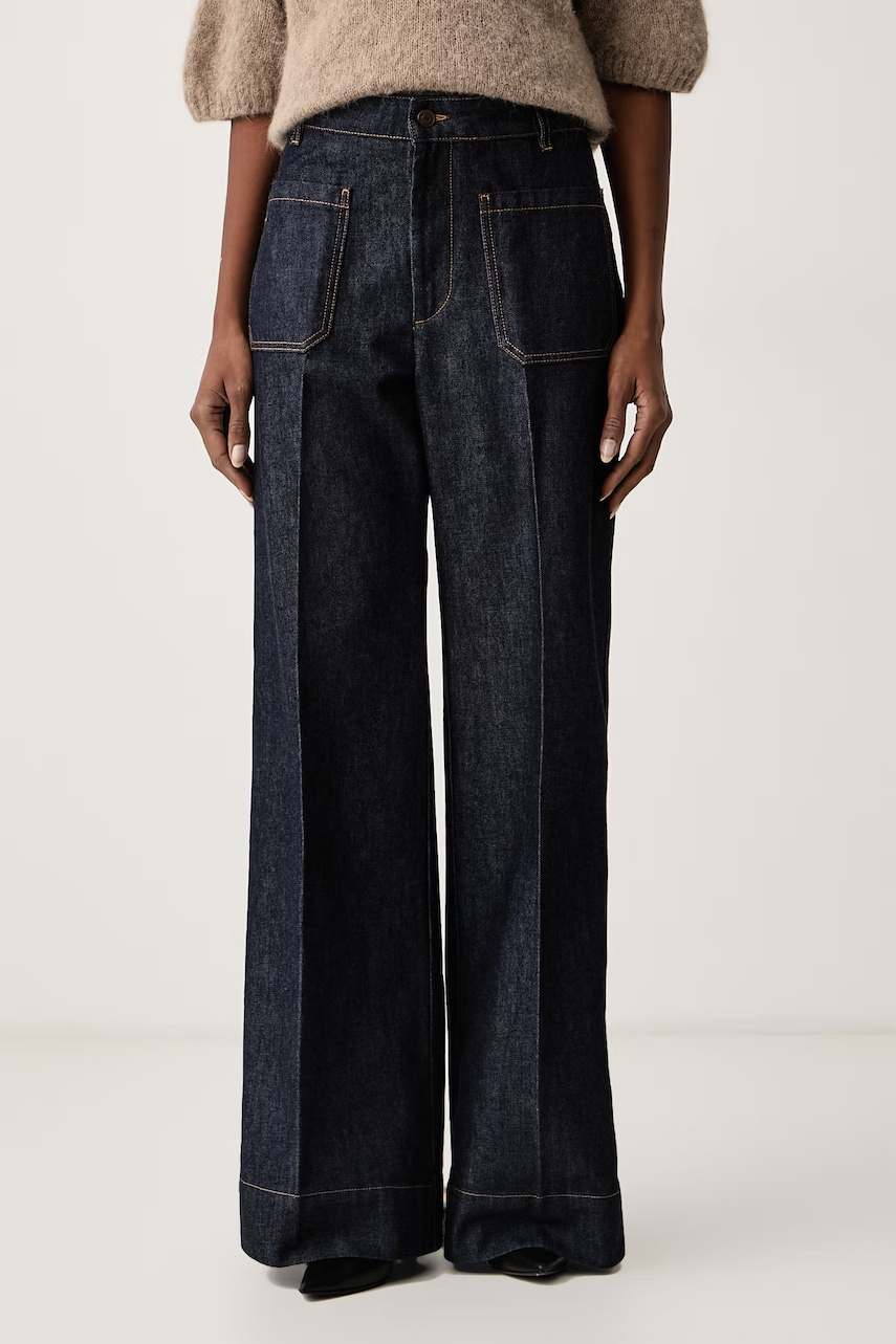 Victoria Beckham  blugi wide leg pentru femei Alina