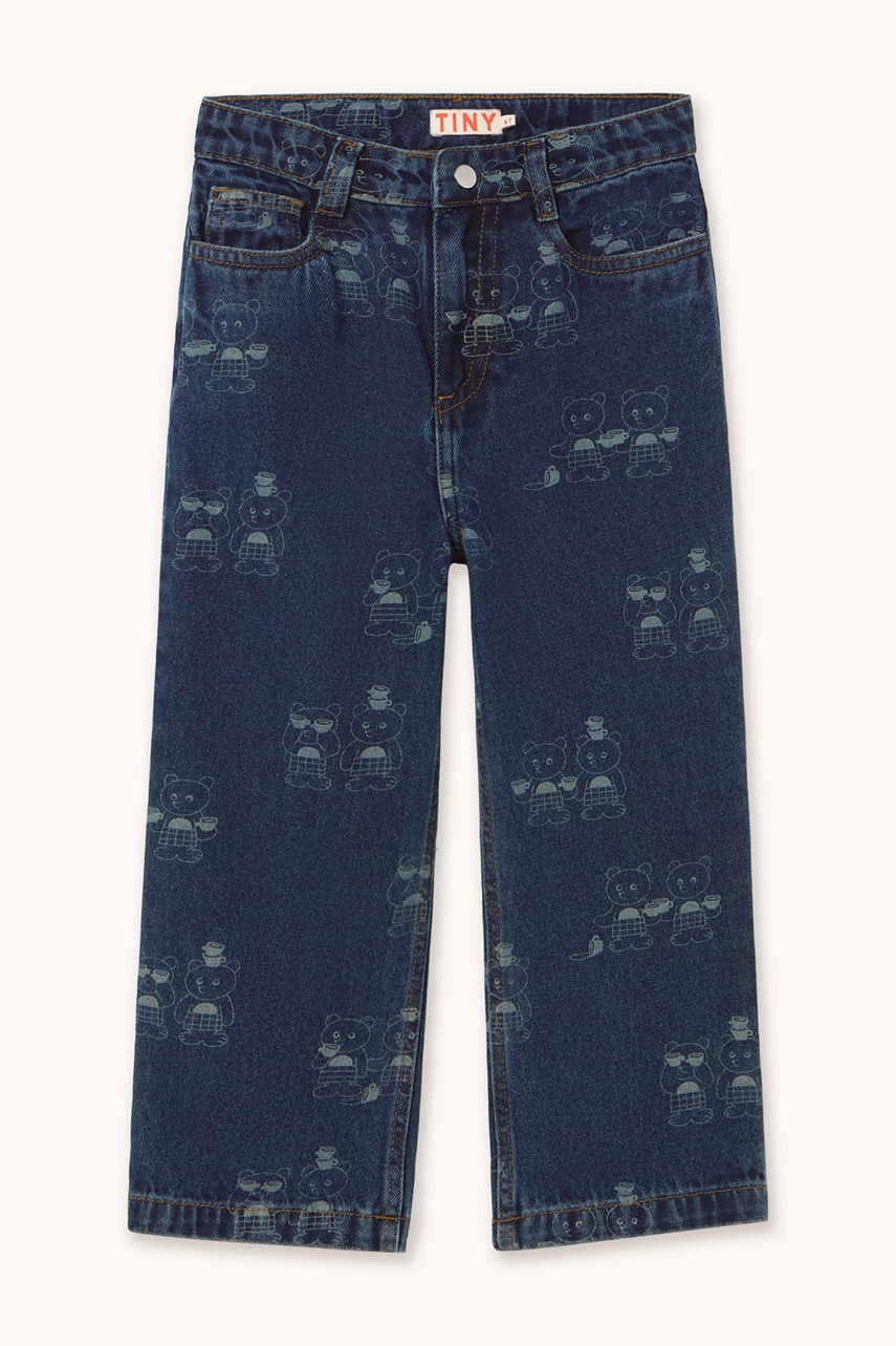 Tinycottons  дънки straight за деца TINY TEA ROOM 2 STRAIGHT DENIM PANT