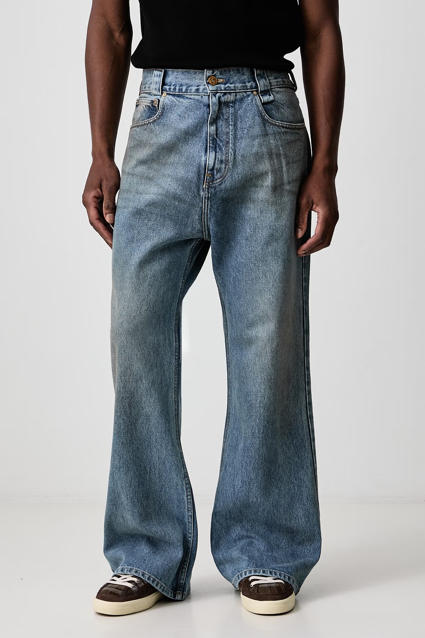 Willy Chavarria  FLARED DENIM JEAN blugi straight pentru bărbați