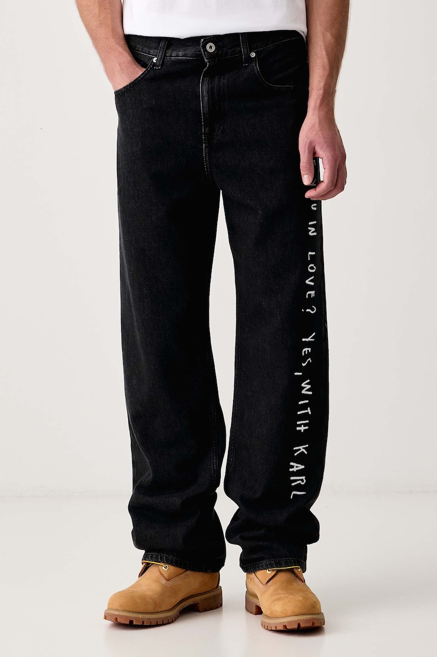 Karl Lagerfeld Jeans blugi relaxed fit pentru bărbați x Pietro Terzini