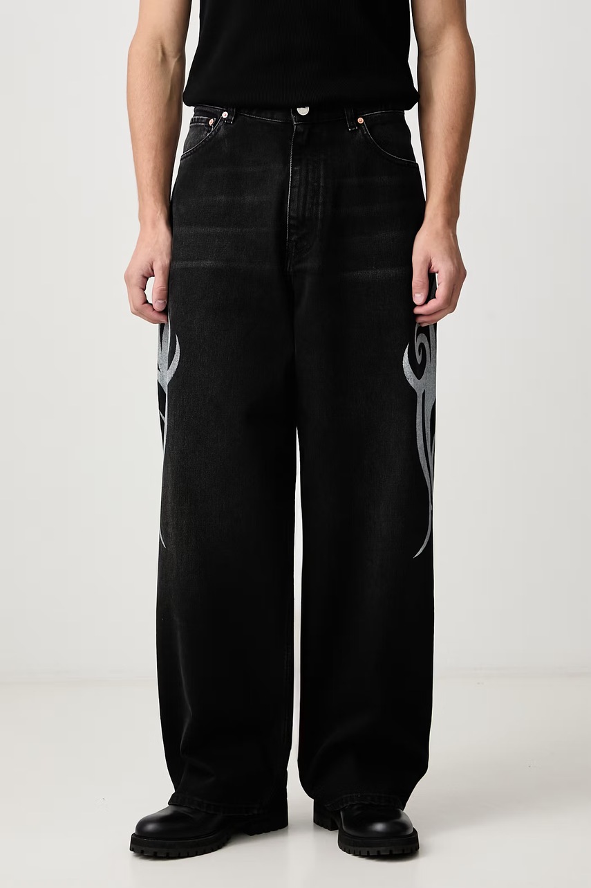 Vetements  Graffiti Tribal blugi relaxed fit pentru bărbați