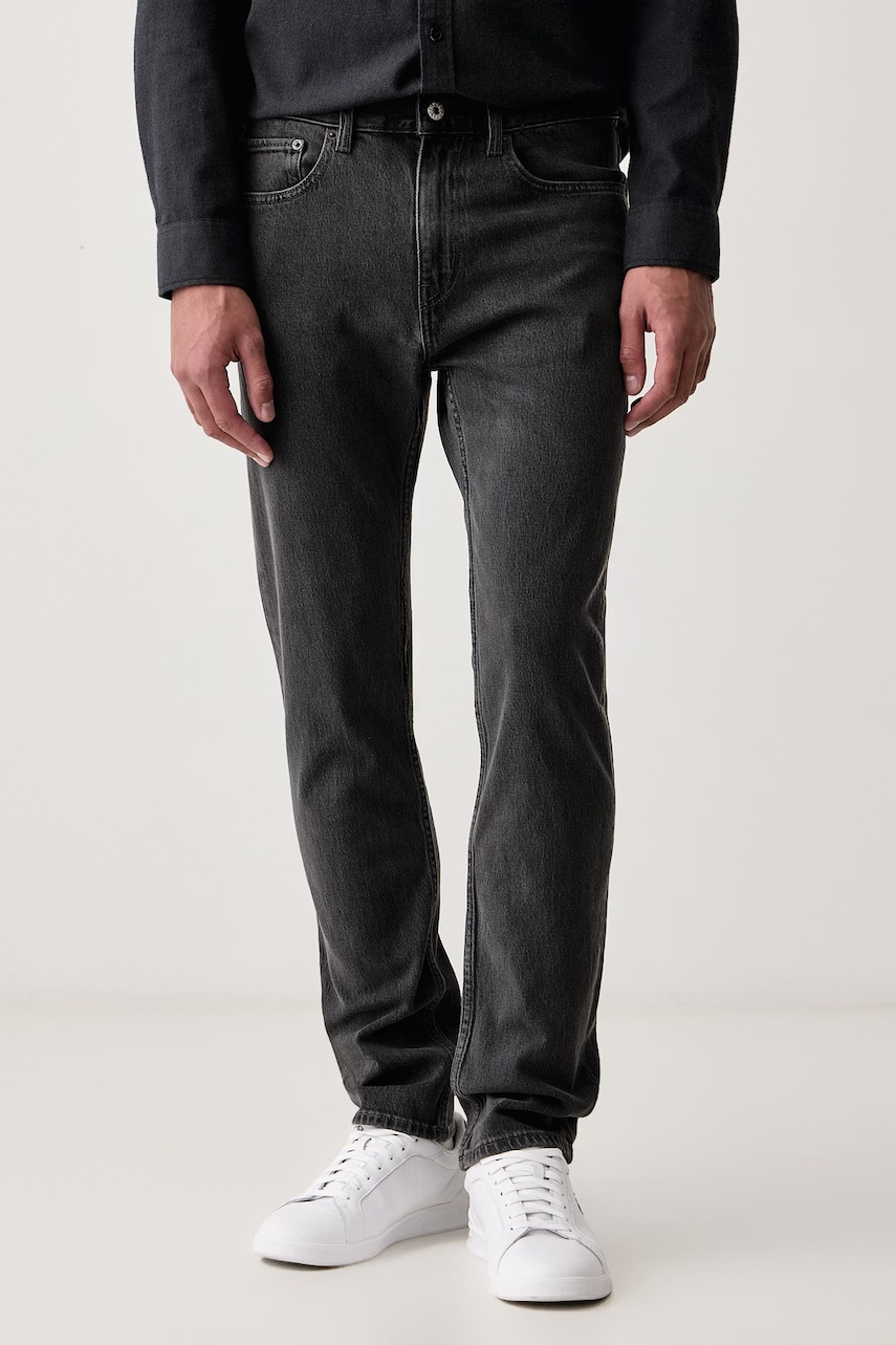 HUGO Blue slim fit traperice za muškarce Ash
