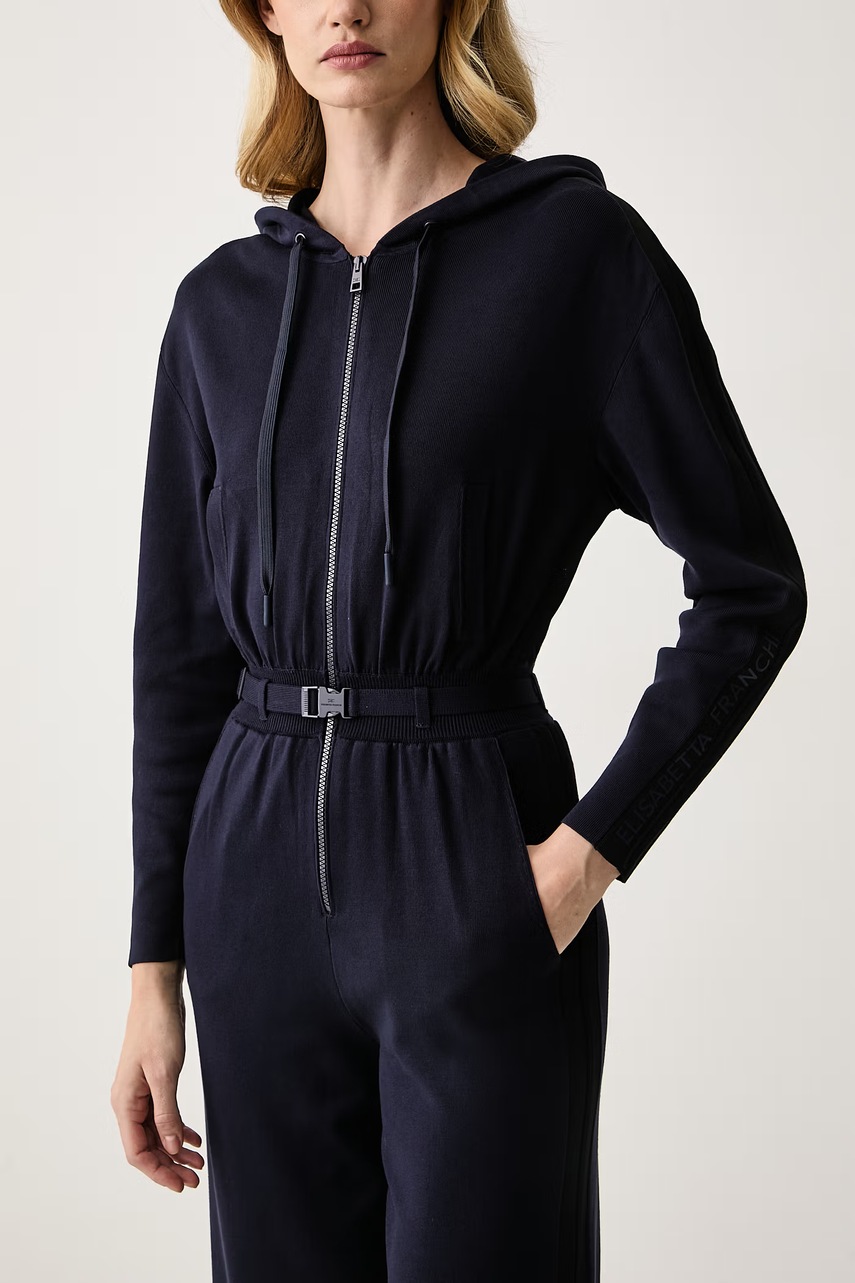 Elisabetta Franchi Elisabetta Franchi ολόσωμη φόρμα γυναικεία με βισκόζη - 4