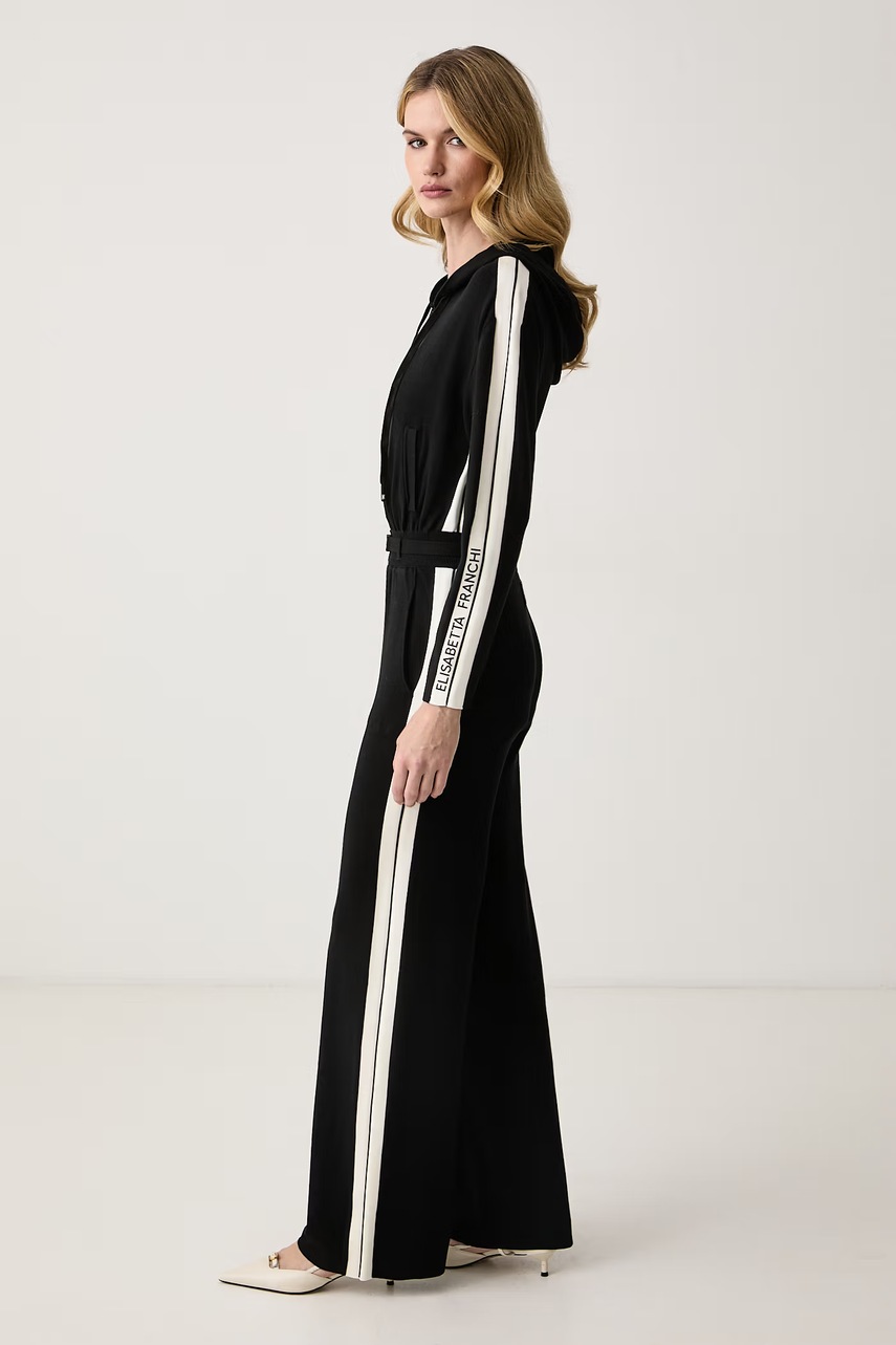 Elisabetta Franchi Elisabetta Franchi ολόσωμη φόρμα γυναικεία με βισκόζη - 5
