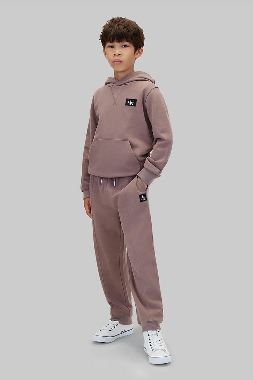 Calvin Klein Jeans teplákové nohavice detské bavlnené