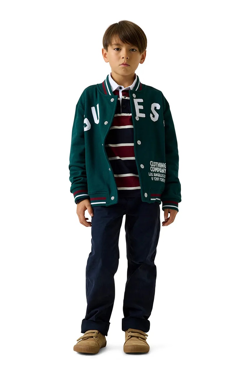 Guess pantaloni straight pentru copii din bumbac cu elastan