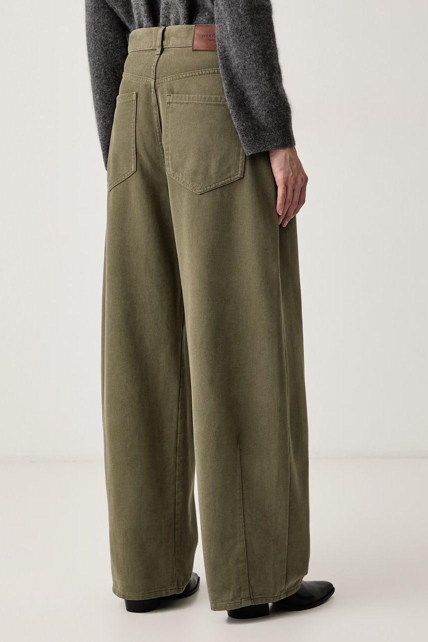 Weekend Max Mara Weekend Max Mara παντελόνι γυναικείο βαμβακερό WKDORDINE - 3