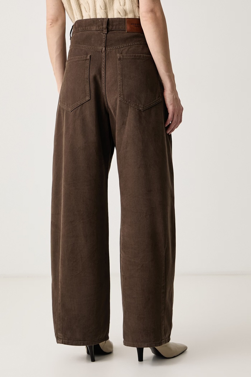 Weekend Max Mara Weekend Max Mara παντελόνι γυναικείο βαμβακερό WKDORDINE - 3