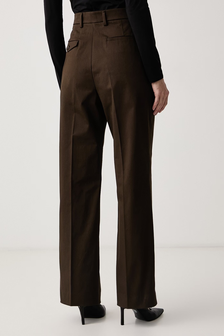Weekend Max Mara Weekend Max Mara παντελόνι ίσιο γυναικείο με βαμβάκι WKSMARANTA - 3