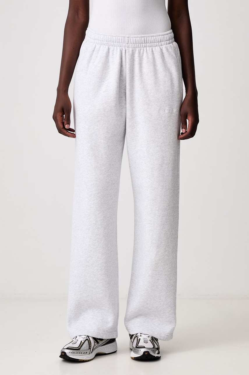 Sporty & Rich  Serif Logo pantaloni de trening din bumbac pentru femei