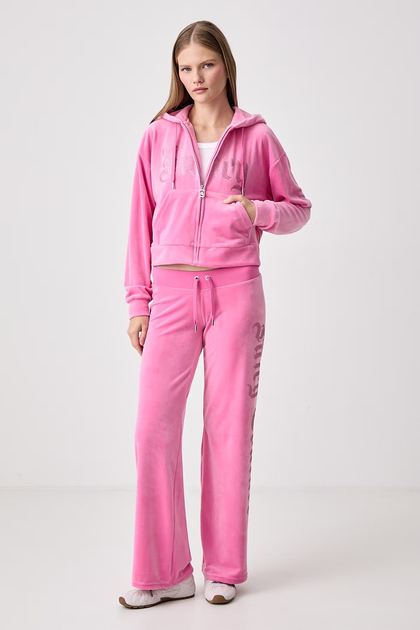 Juicy Couture παντελόνι επίσημο γυναικείο OLD GOTHIC OG STRAIGHT