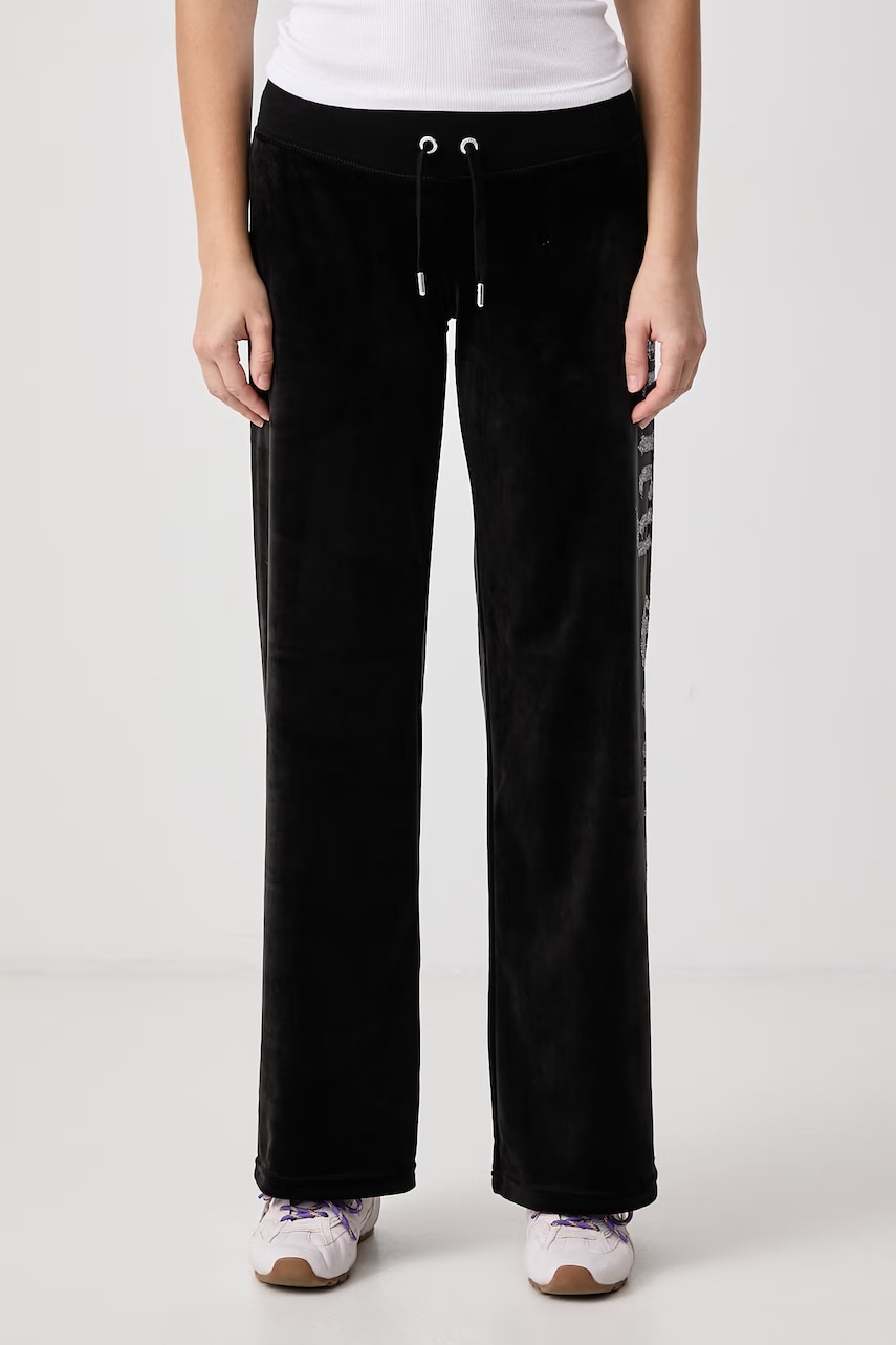 Juicy Couture  teplákové nohavice dámske OLD GOTHIC OG STRAIGHT
