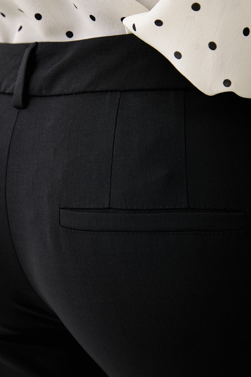 Marella Marella παντελόνι slim fit γυναικείο με μαλλί MLLWHISKY - 4