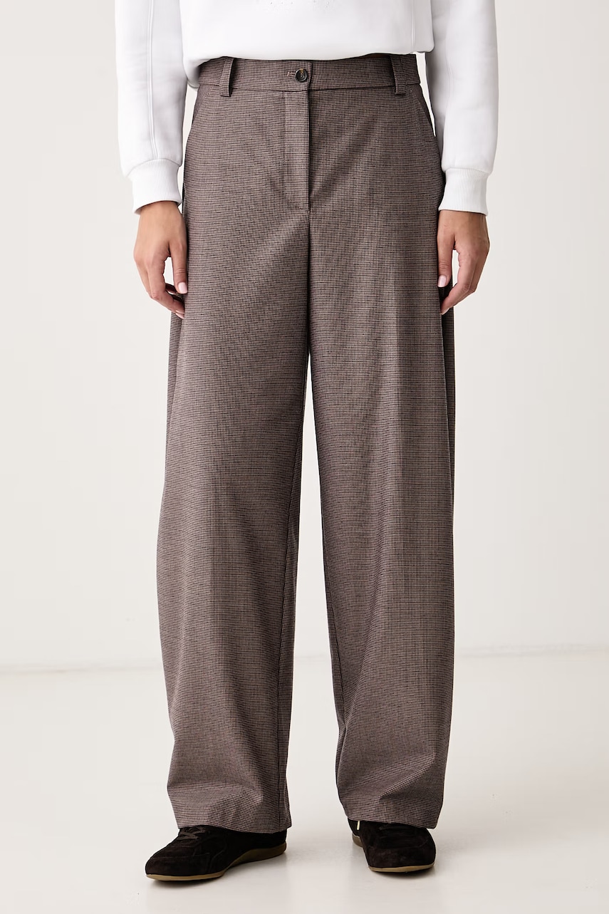 Pinko pantaloni pentru femei cu amestec de lână