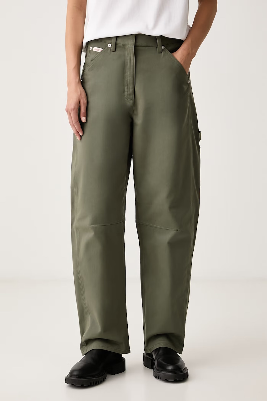 Calvin Klein Jeans  nohavice dámske bavlnené