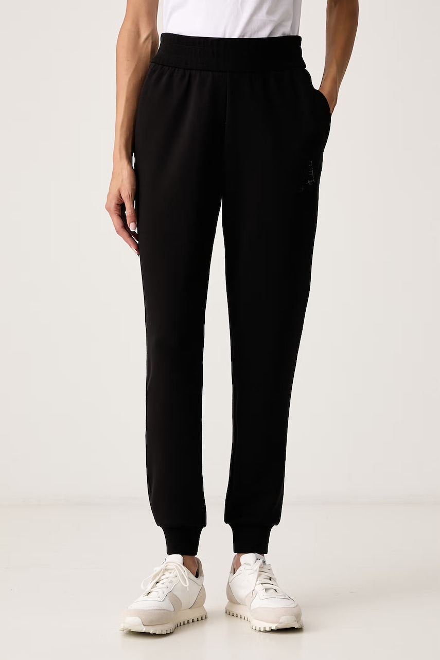 Armani Exchange pantaloni de trening pentru femei cu vâscoză