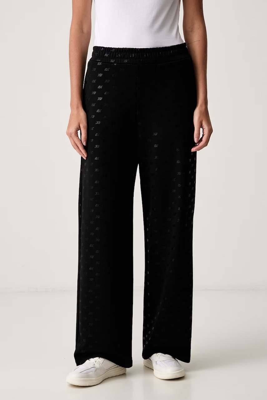 Armani Exchange spodnie dresowe damskie z bawełną