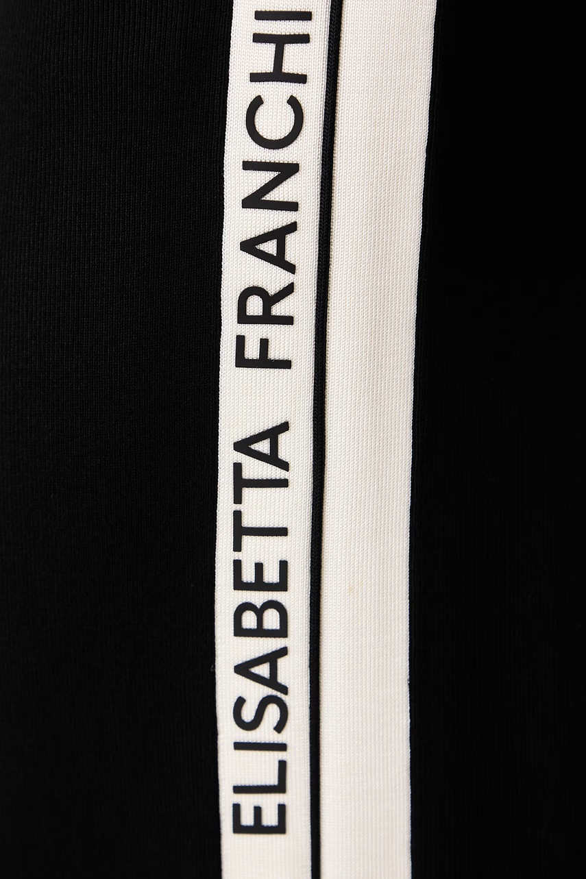 Elisabetta Franchi Elisabetta Franchi παντελόνι επίσημο γυναικείο με βισκόζη - 5