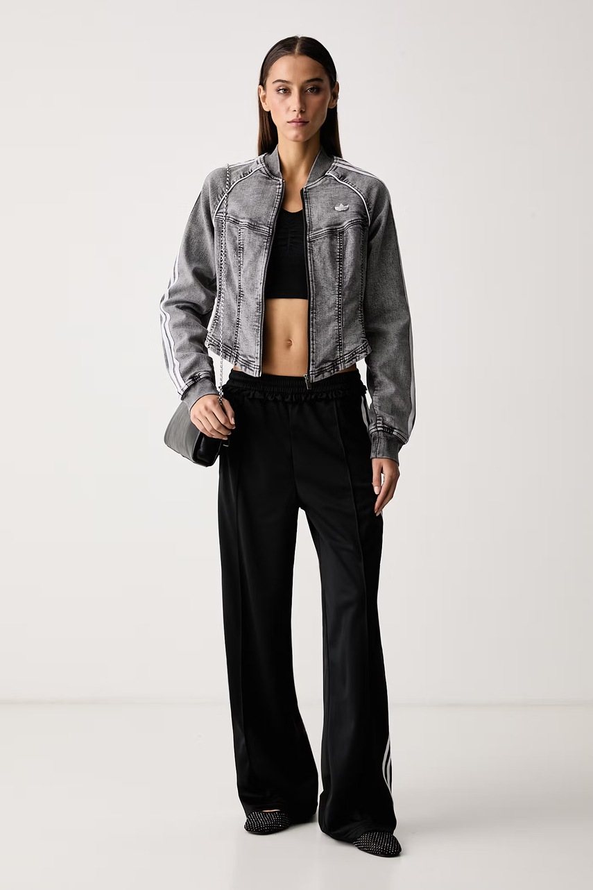 adidas Originals παντελόνι wide leg γυναικείο Pleated Firebird