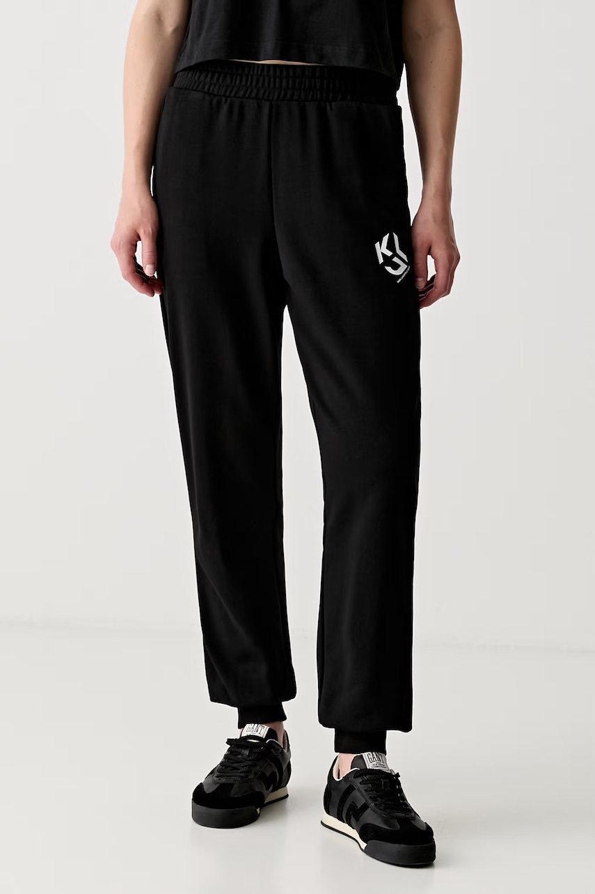 Karl Lagerfeld Jeans pantaloni de trening pentru femei cu bumbac