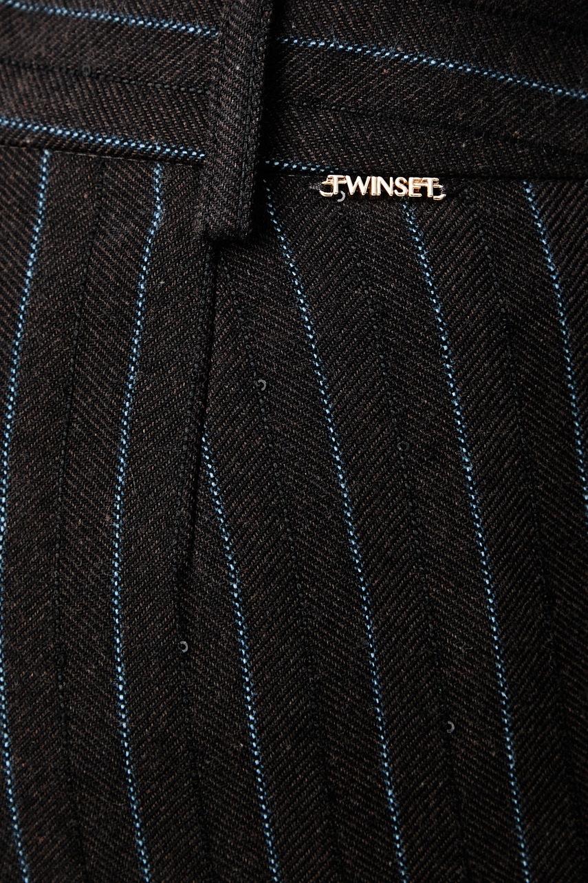 Twinset Twinset παντελόνι γυναικείο με βαμβάκι - 4