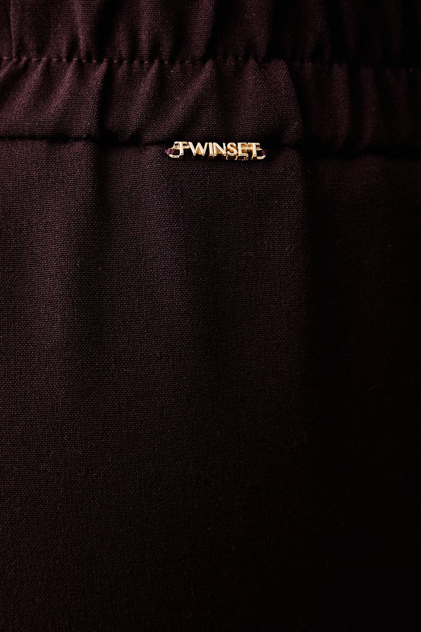 Twinset Twinset παντελόνι γυναικείο με βισκόζη - 4