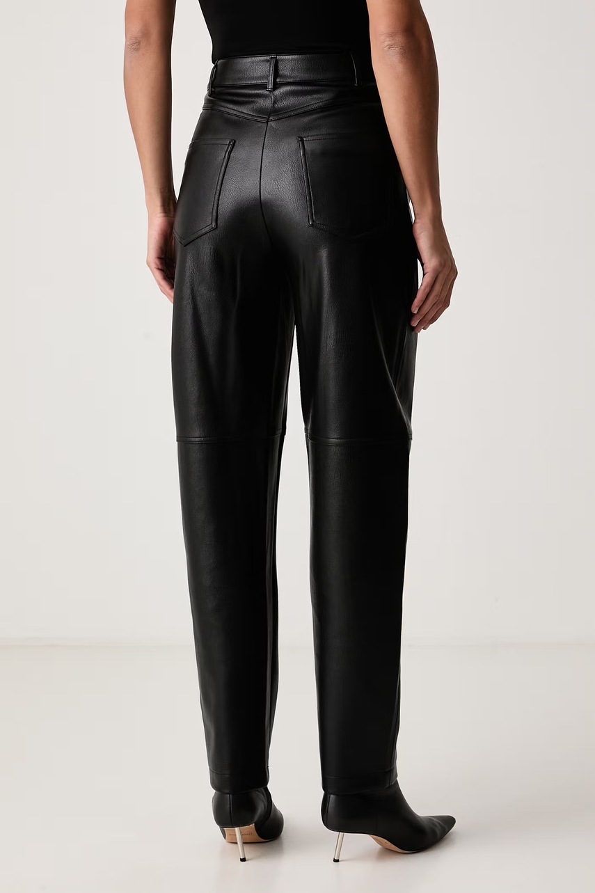 Twinset Twinset παντελόνι γυναικείο από συνθετικό δέρμα - 3