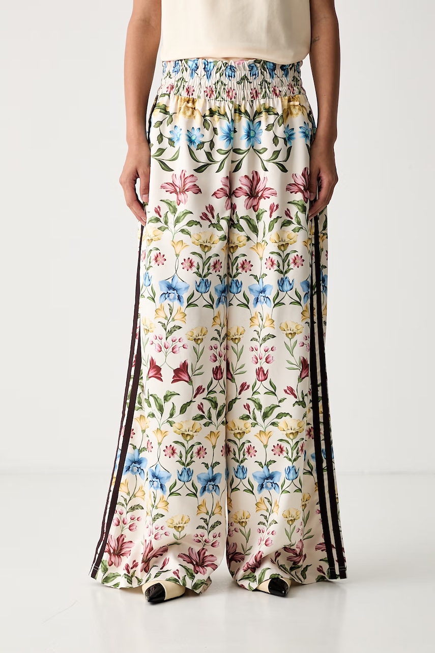 adidas παντελόνι wide leg γυναικείο x Farm Rio