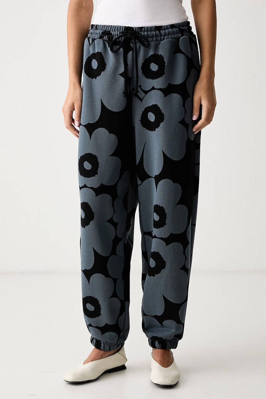 Marimekko παντελόνι επίσημο γυναικείο βαμβακερό