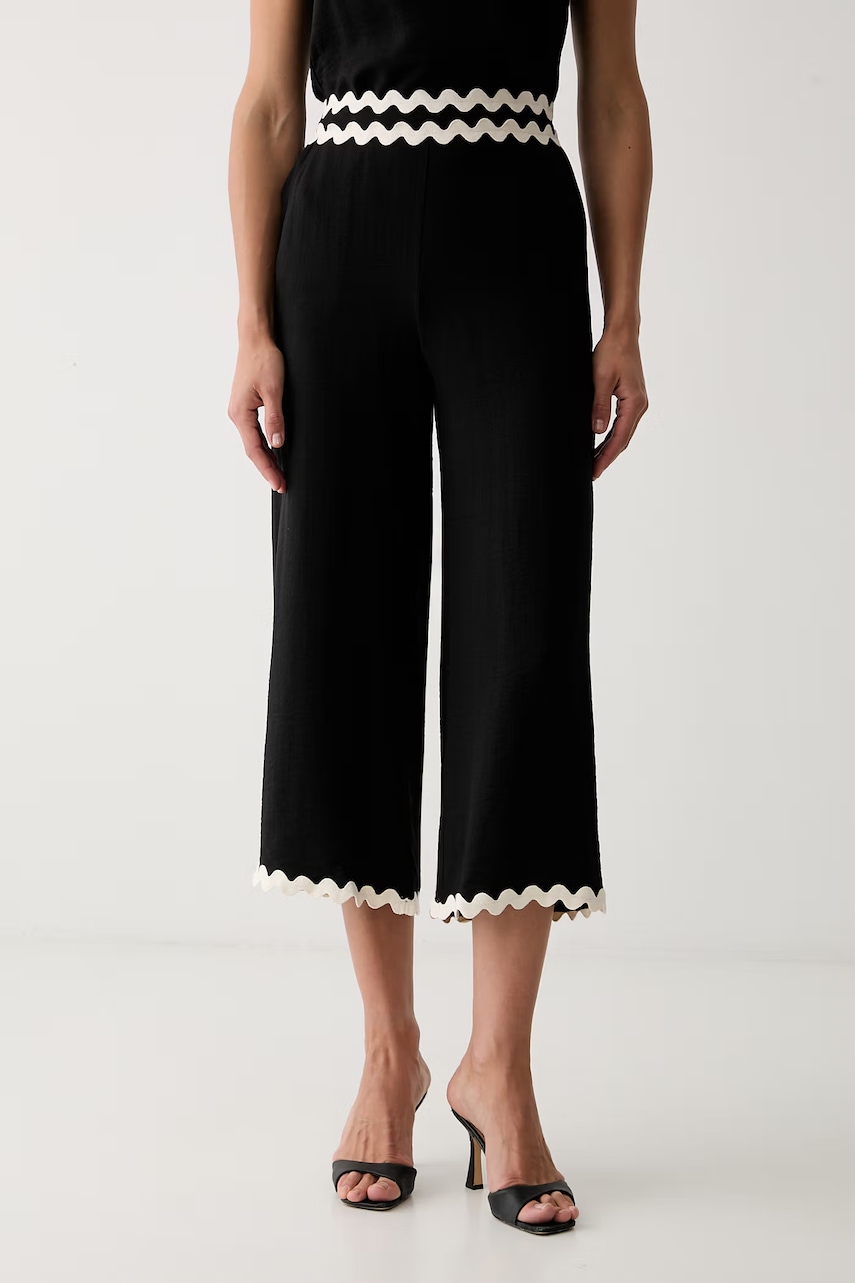 Morgan spodnie culottes damskie z wiskozą POPA