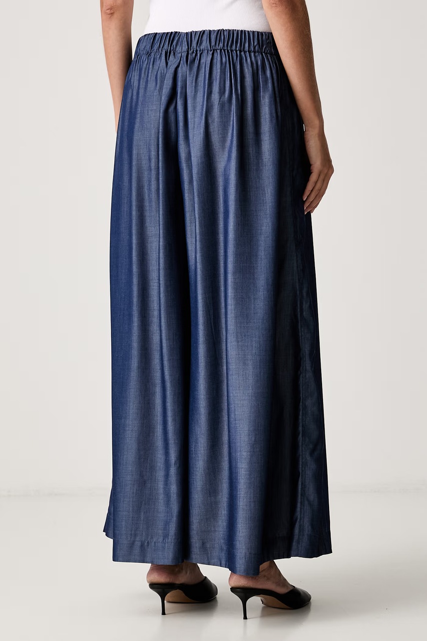 BOSS BOSS παντελόνι wide leg γυναικείο από lyocell Talini - 3
