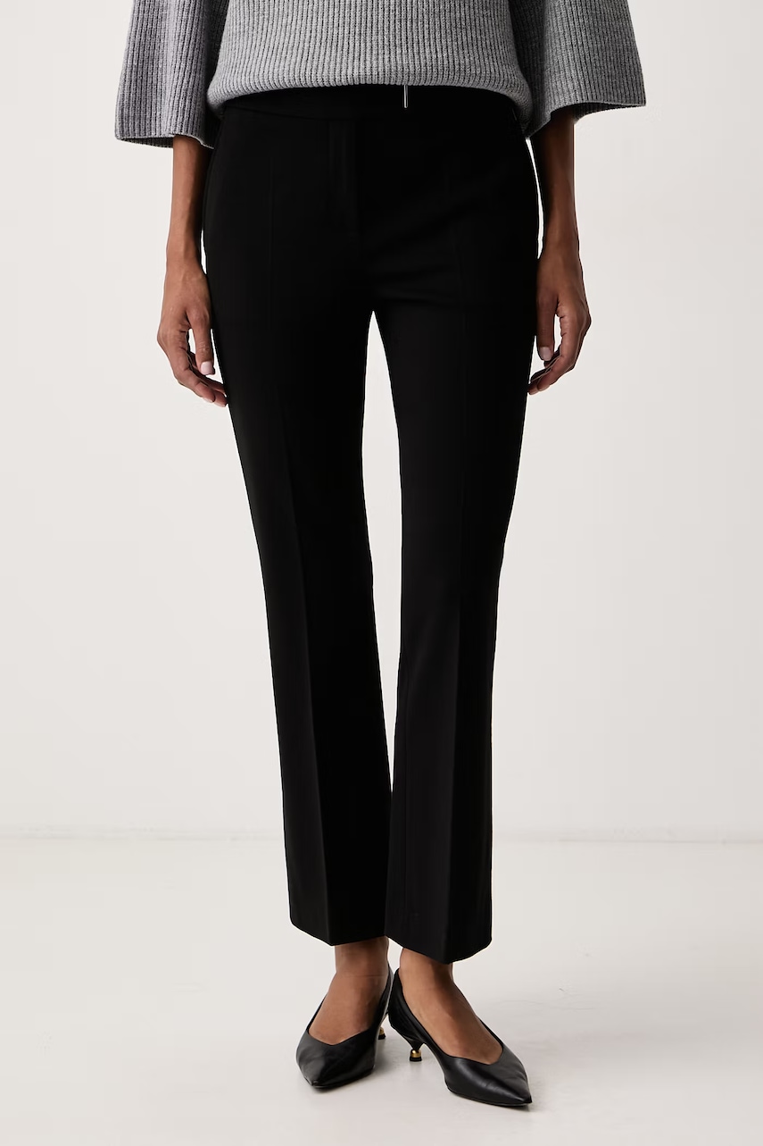 BOSS pantaloni de costum pentru femei Talia-Crop1