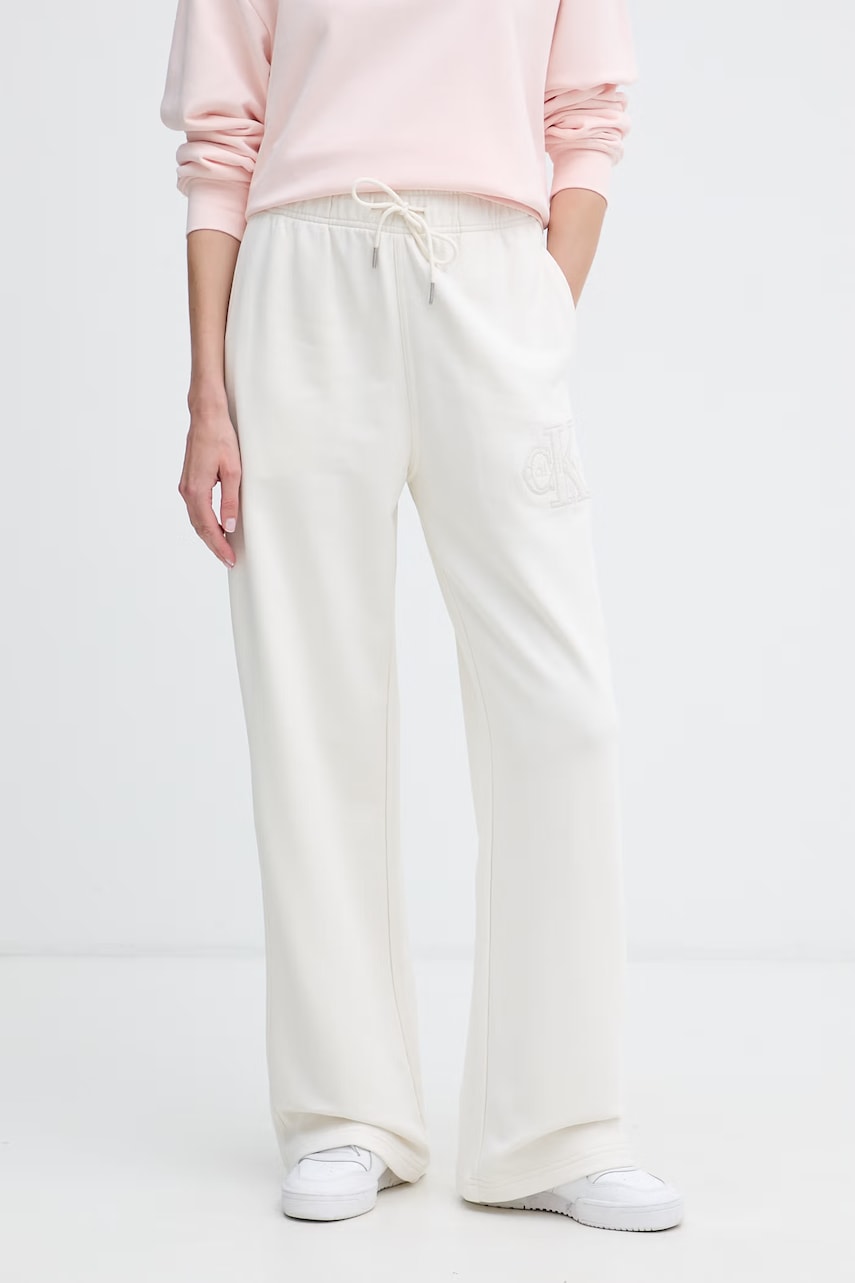 Calvin Klein Jeans pantaloni de trening pentru femei din bumbac
