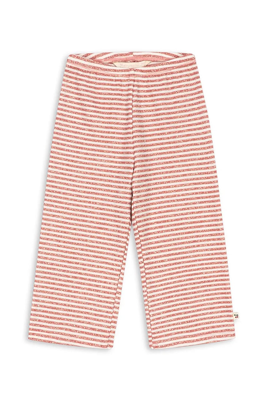 Konges Sløjd  nohavice detské s bavlnou ROLI STRIPE FLARED PANTS OCS
