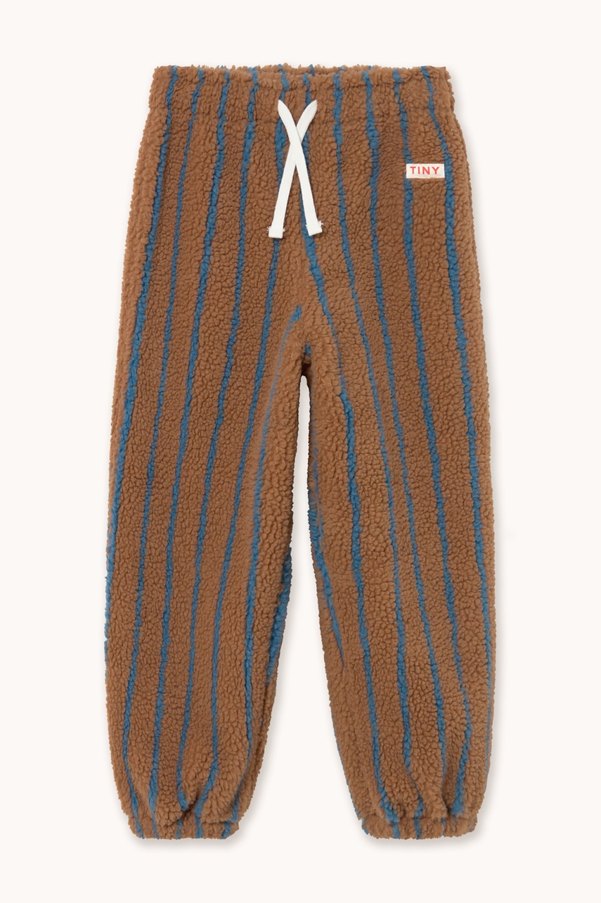 Tinycottons  спортен панталон за деца от полар LINES SHERPA SWEATPANT