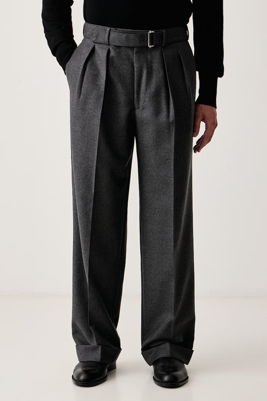 Officine Generale pantaloni de costum pentru bărbați din lână NASH