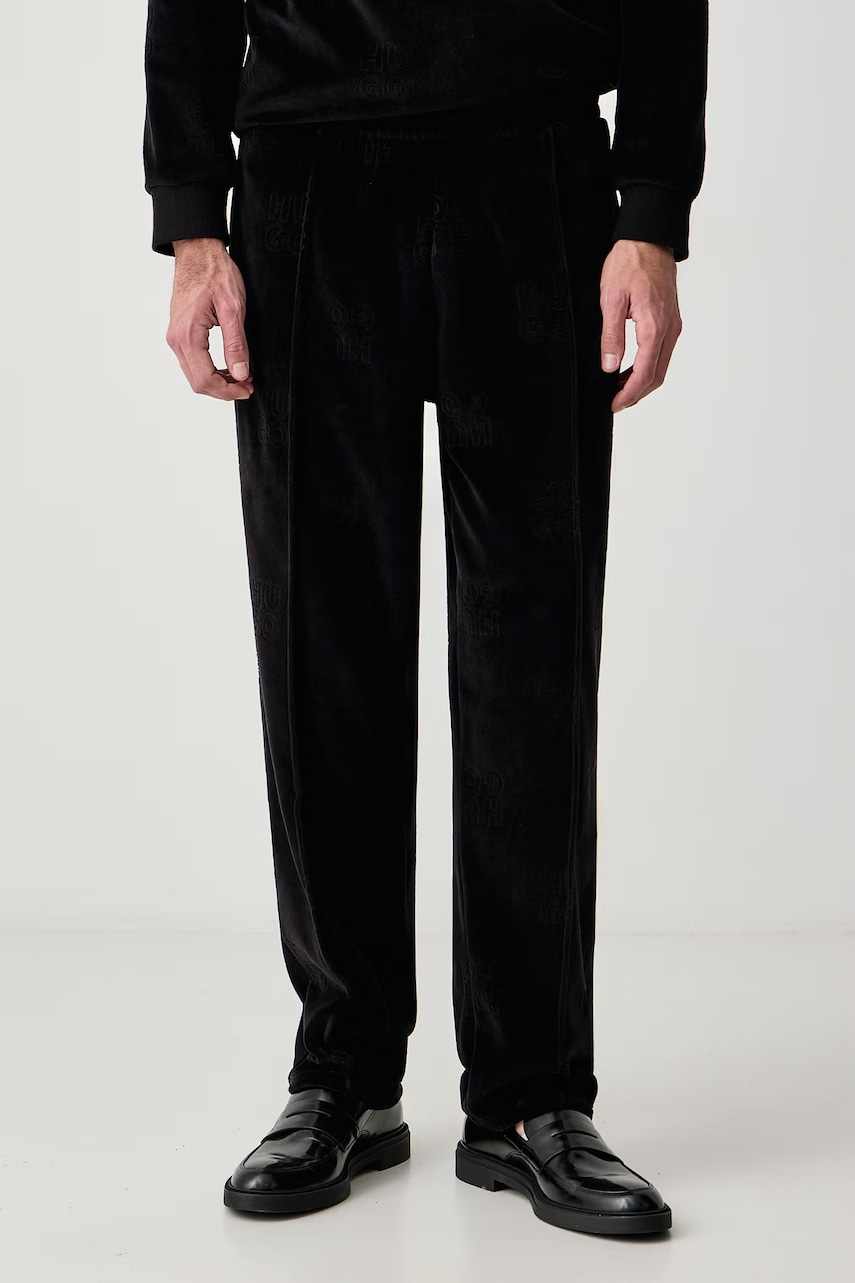 HUGO  nohavice loungewear pánske s bavlnou VELORO PANTS