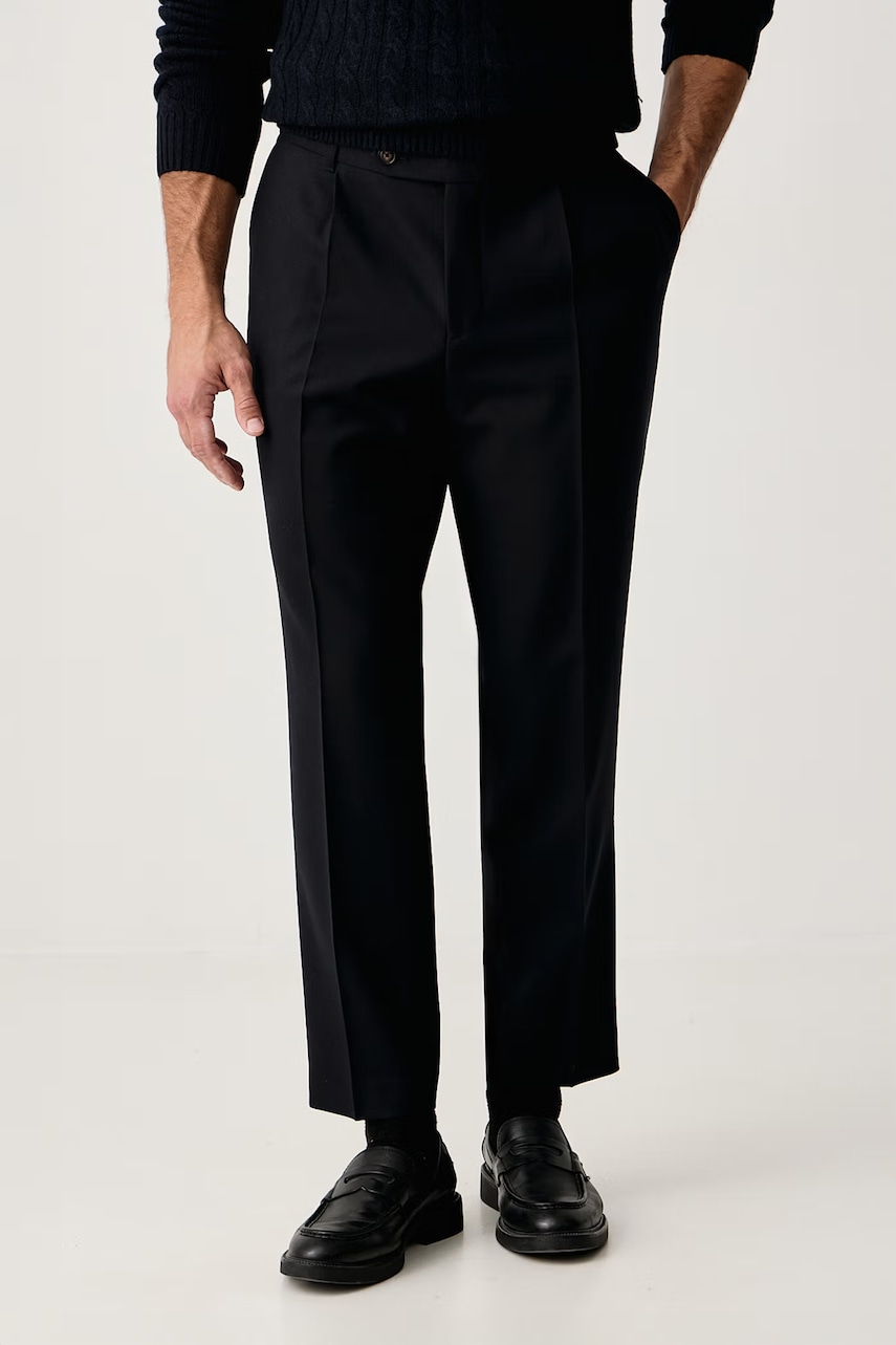 BOSS pantaloni pentru bărbați din lână H-Perin-PL-WG-264