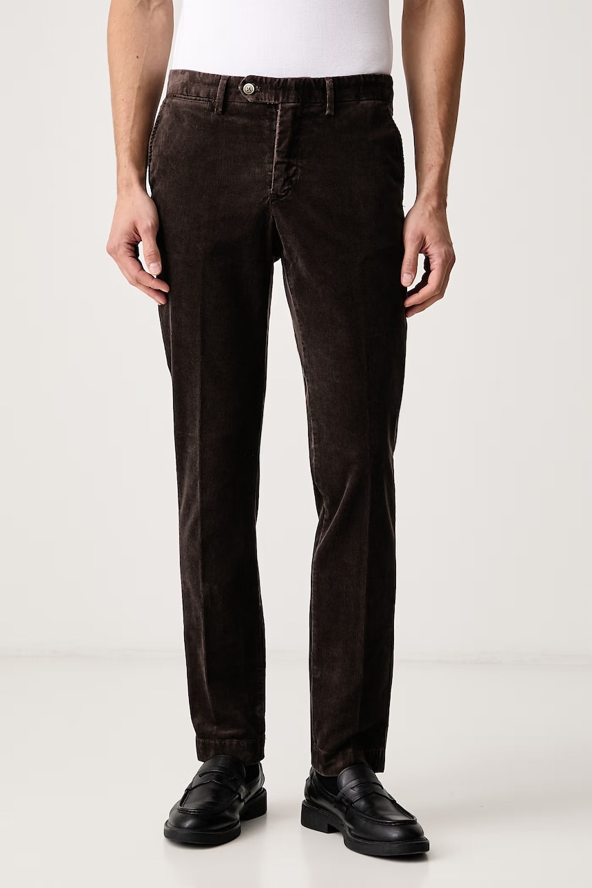 Hackett London  pantaloni chinos pentru bărbați din catifea reiată