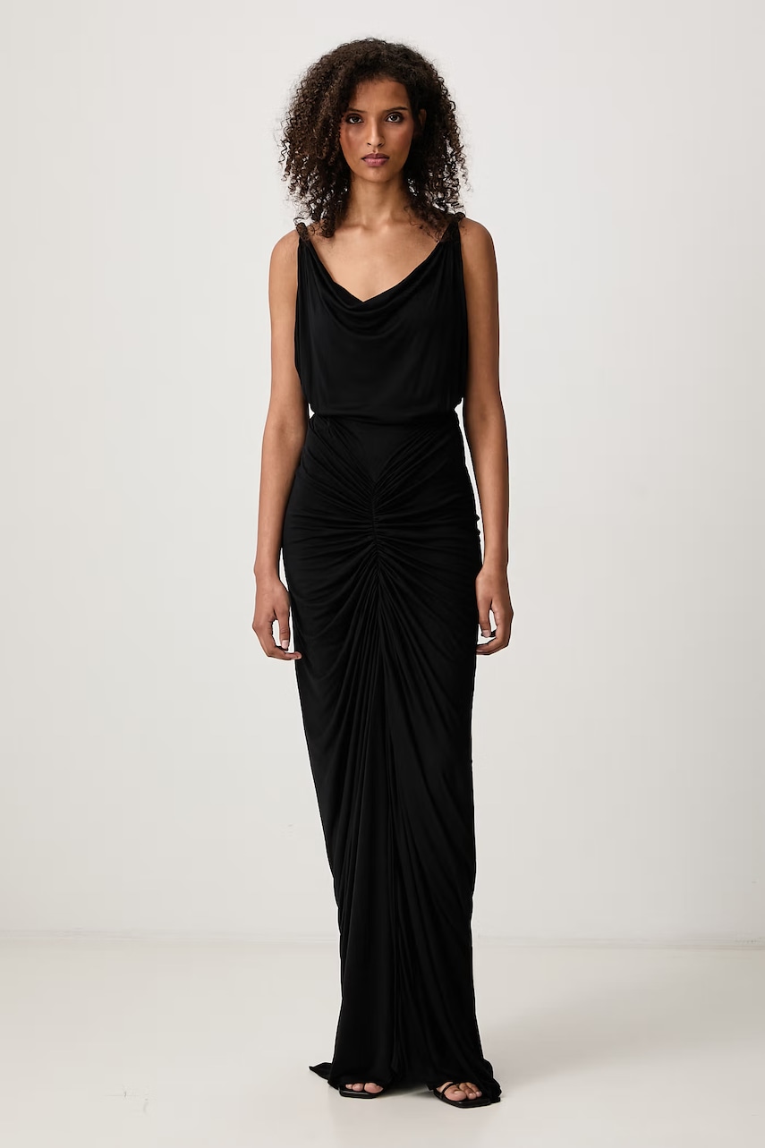 Rick Owens Lilies  Nadia rochie simplă din vâscoză