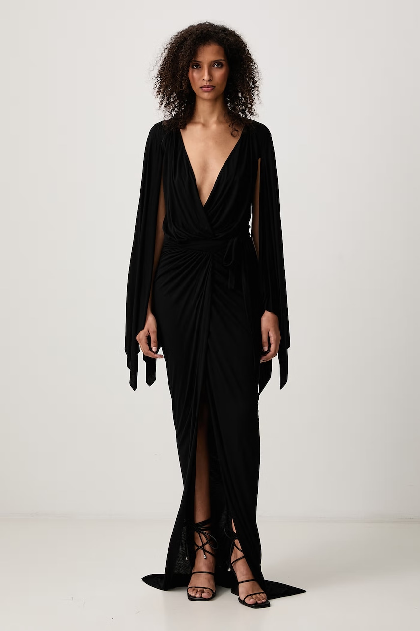 Rick Owens Lilies  Flagsleeves rochie simplă din vâscoză